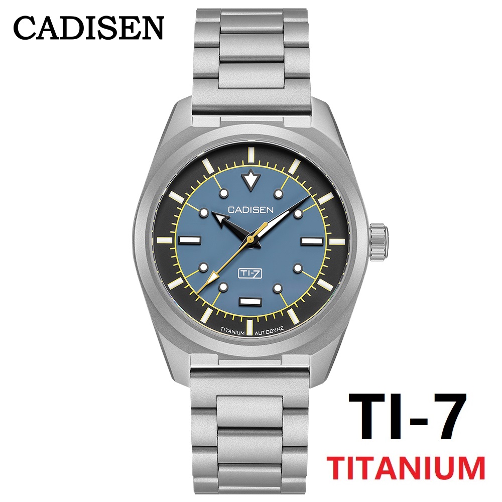 Titanium Sport Watch - CADISEN TI-7 Autodyne Titanium Strap Automatic