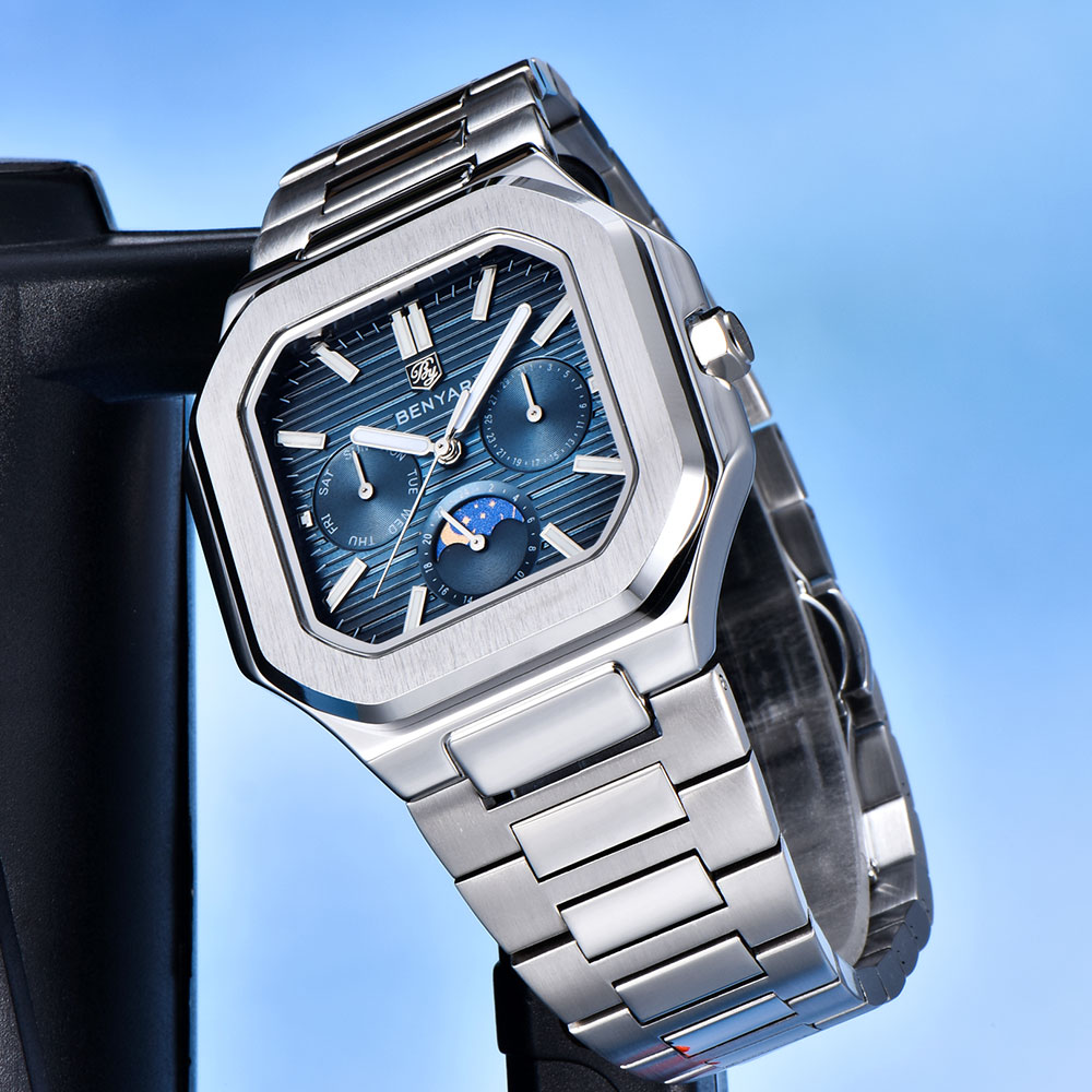 Luxury Quartz Watch Brands - BENYAR New 37mm Mens Watch Top