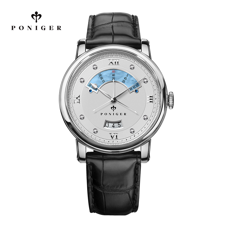 PONIGER 42mm Men Luxury Wrist  - Luxury Watch Second Hand 评论和价格