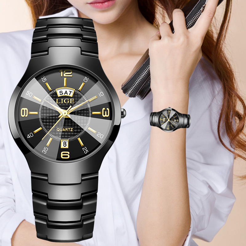 LIGE Fashion Elegant Women's W - Luxury Watch Strap 评论和价格