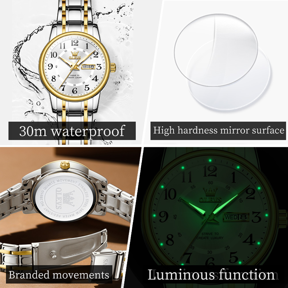 OLEVS 2891 Luxury Brand Fashio - Luxury Quartz Watch Brands 评论和价格