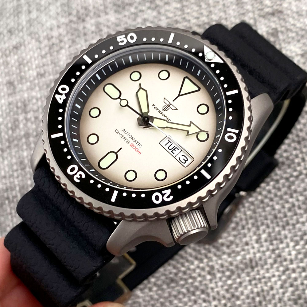 Tandorio 41mm NH36 Titanium Bl - Titanium Sport Watch 评论和价格