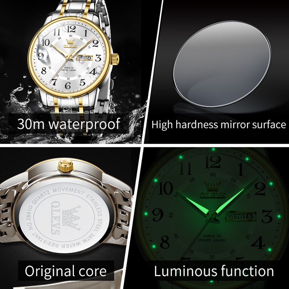 OLEVS Casual fashion men's wat - Luxury Quartz Watch Brands 评论和价格