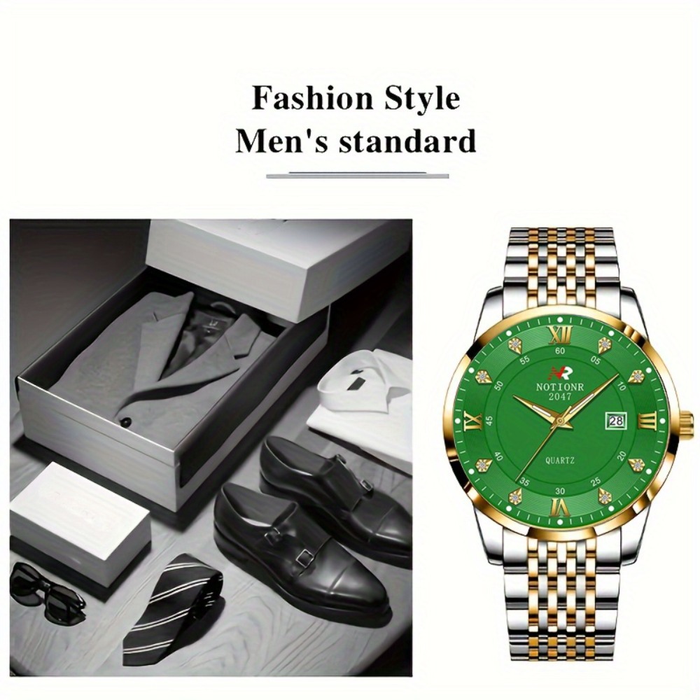 2pcs Classic Men's Quartz Watc - Luxury Watch Strap 评论和价格