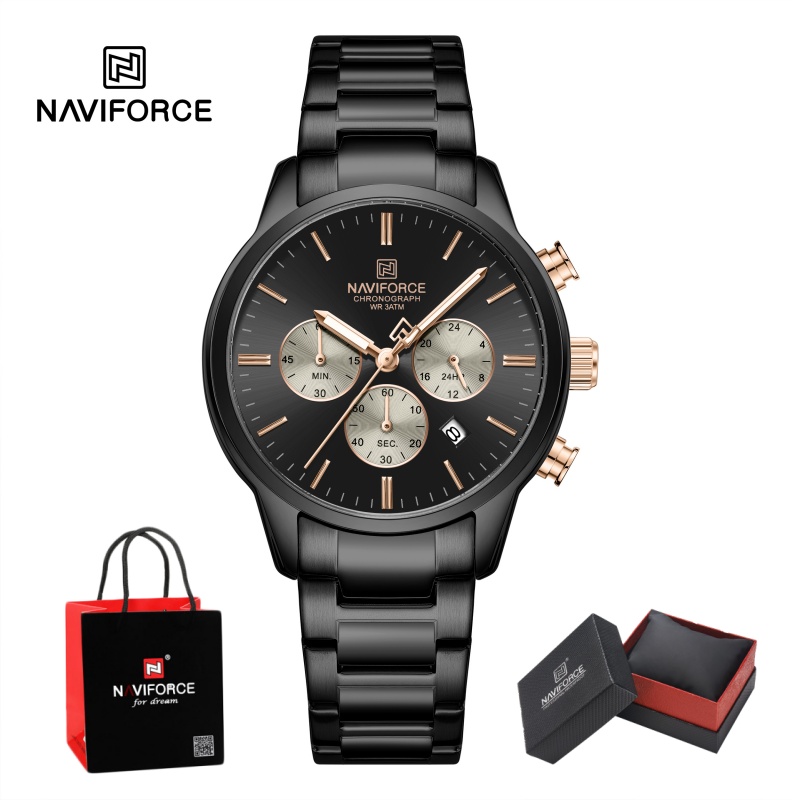 NAVIFORCE Men Quartz Chronogra - Luxury Watch Strap 评论和价格
