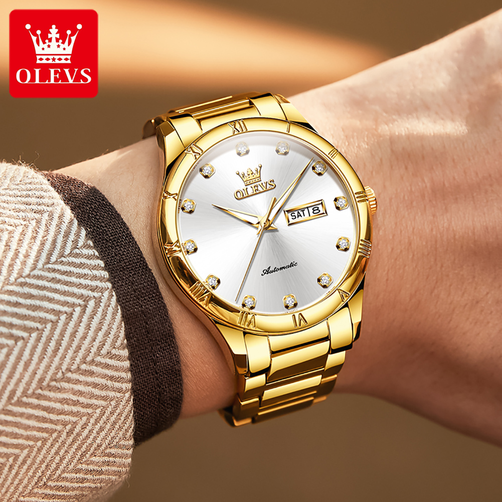OLEVS Men's Watches Luxury Cas - Luxury Watch Hand 评论和价格