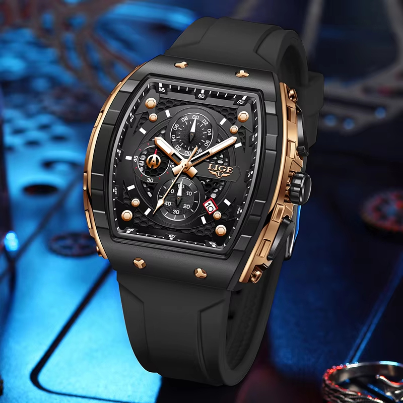 LIGE Top Brand Luxury Men Watc - Luxury Watch Investment 评论和价格