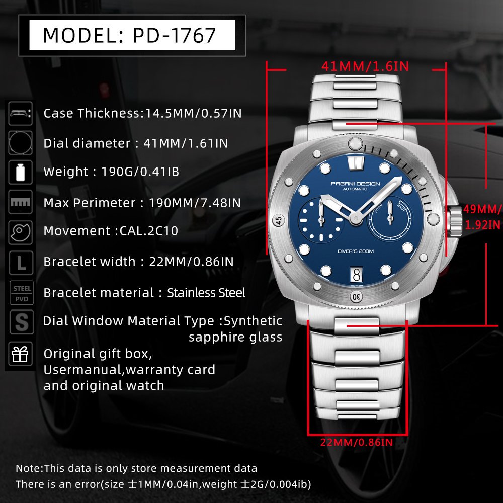 PAGANI DESIGN Top Brand Men's  - Luxury Quartz Watch Brands 评论和价格