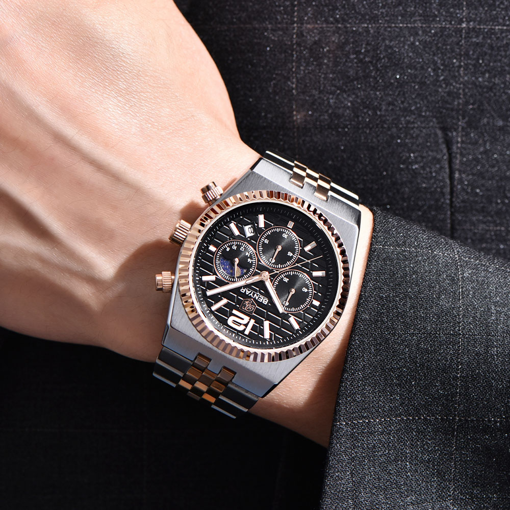 BENYAR Chronograph 40mm Men's  - Luxury Quartz Watch Brands 评论和价格