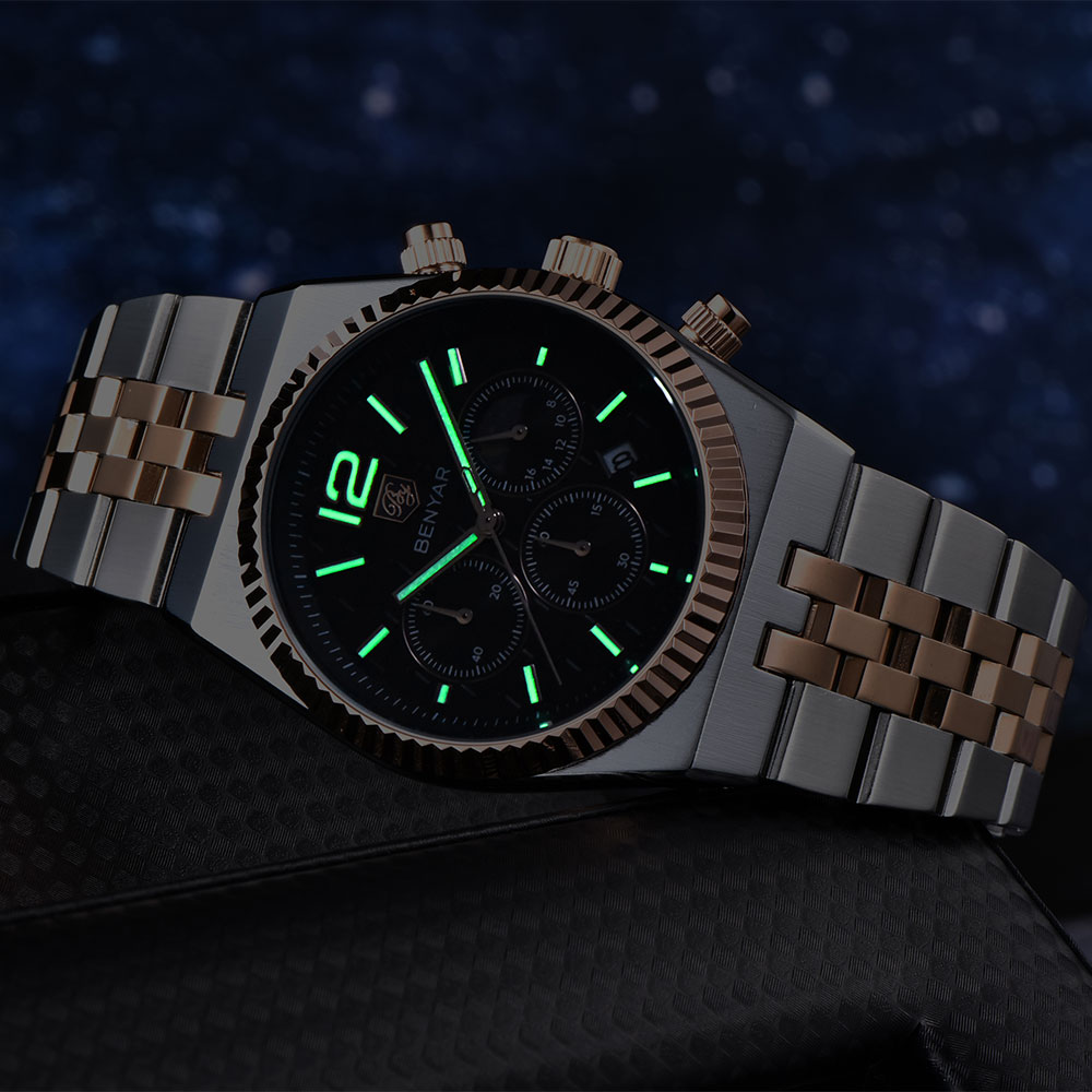 BENYAR Chronograph 40mm Men's  - Luxury Quartz Watch Brands 评论和价格