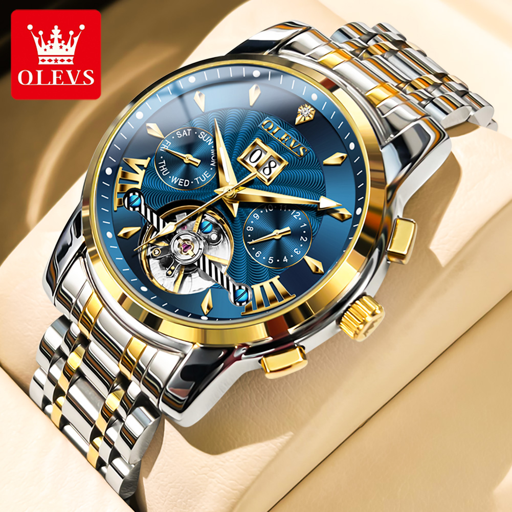 OLEVS Men Watches Luxury Fashi - Luxury Watch Strap 评论和价格
