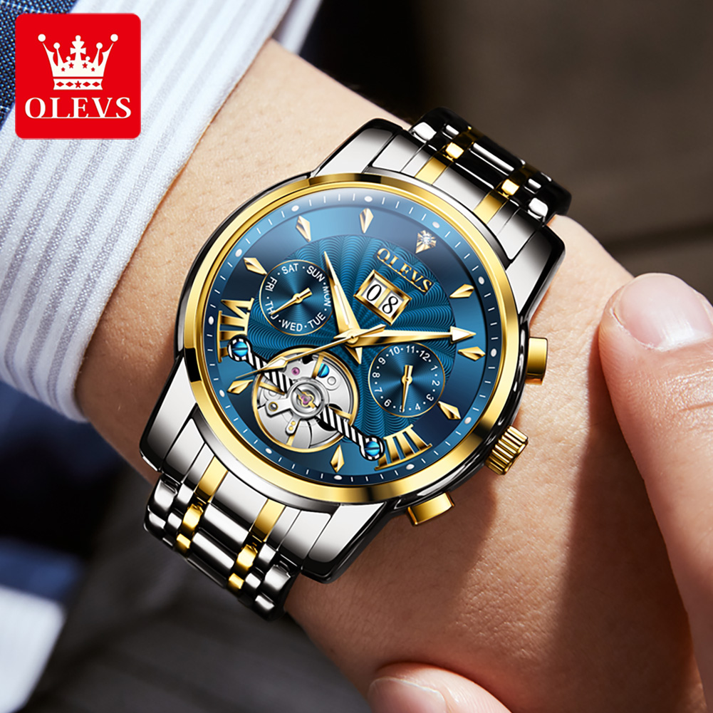 OLEVS Men Watches Luxury Fashi - Luxury Watch Strap 评论和价格