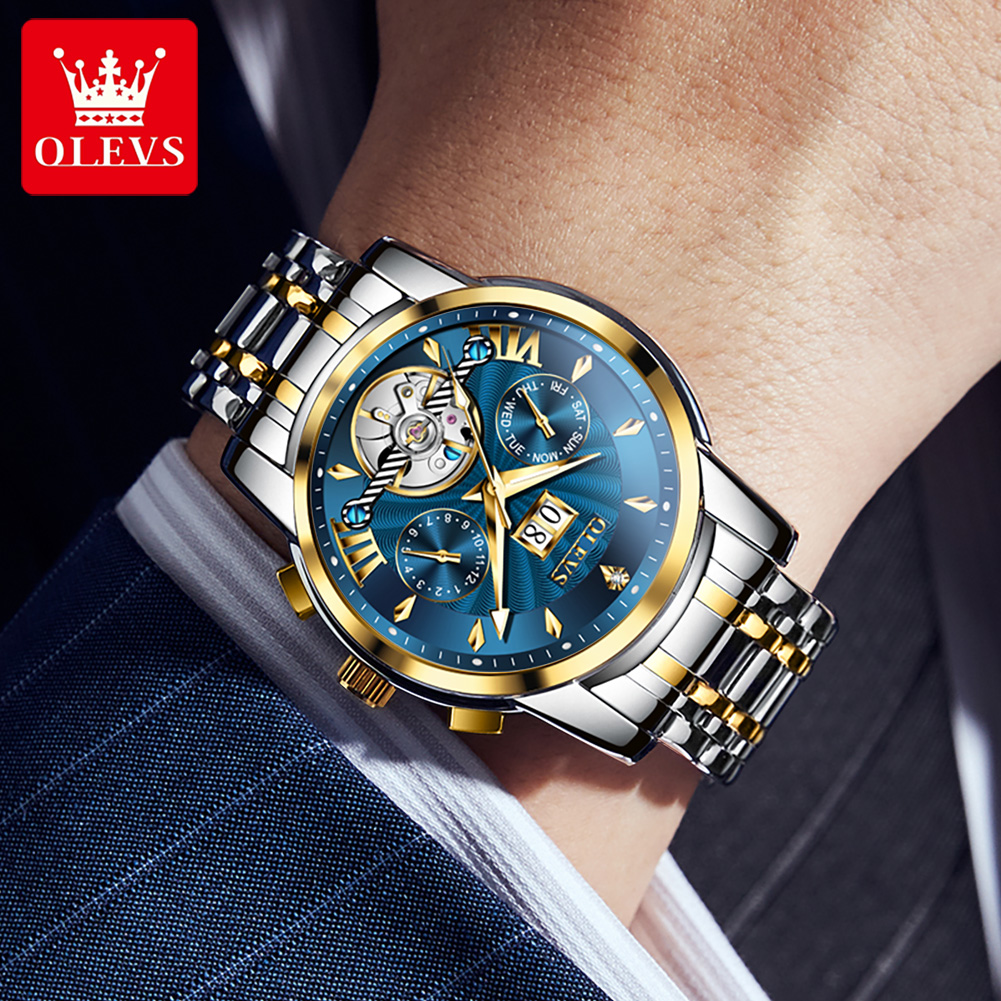 OLEVS Men Watches Luxury Fashi - Luxury Watch Strap 评论和价格