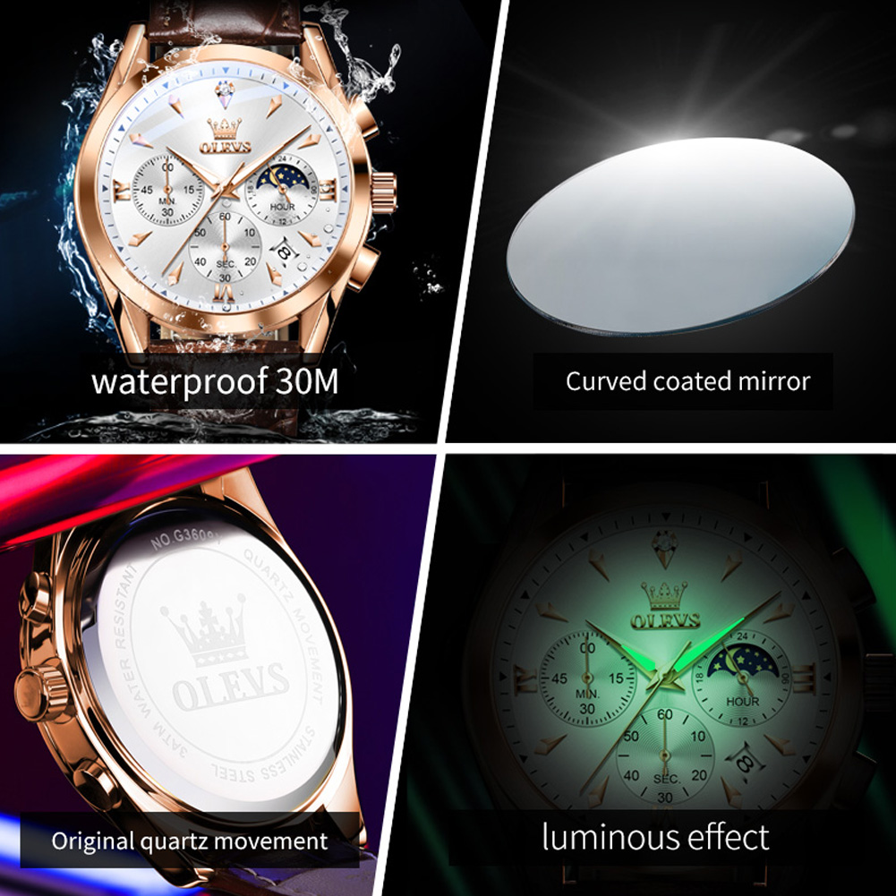 OLEVS Brand New Fashion Quartz - Luxury Watch Name 评论和价格